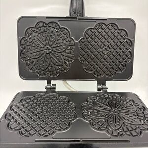 Non-Stick Black Pizzelle Maker